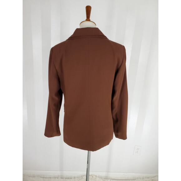 CLIO Women's Brown Blazer Sz 8 - Picture 4 of 12
